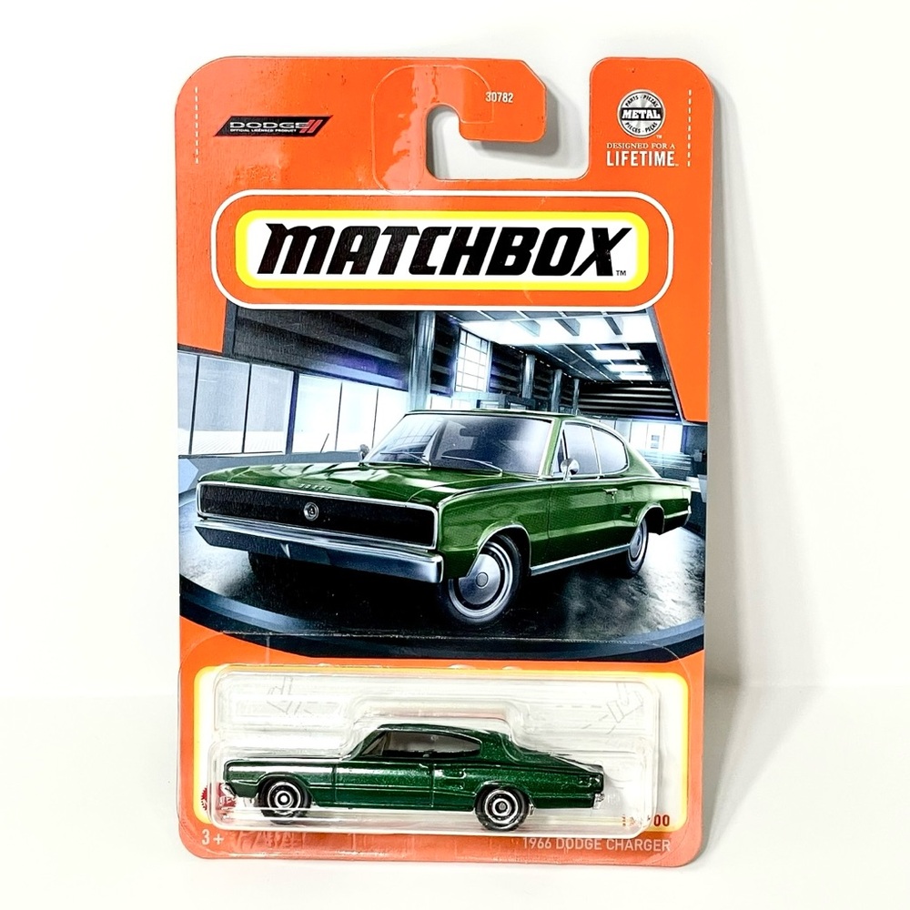 Matchbox Green Match 1966 Dodge Charger Die-Cast Car